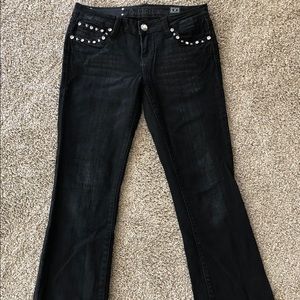 LA Idol Jeans Size 7 Black